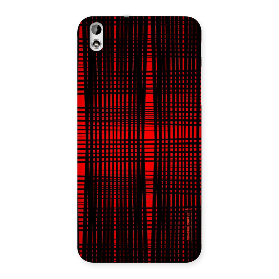 Red Net Design Back Case for HTC Desire 816g