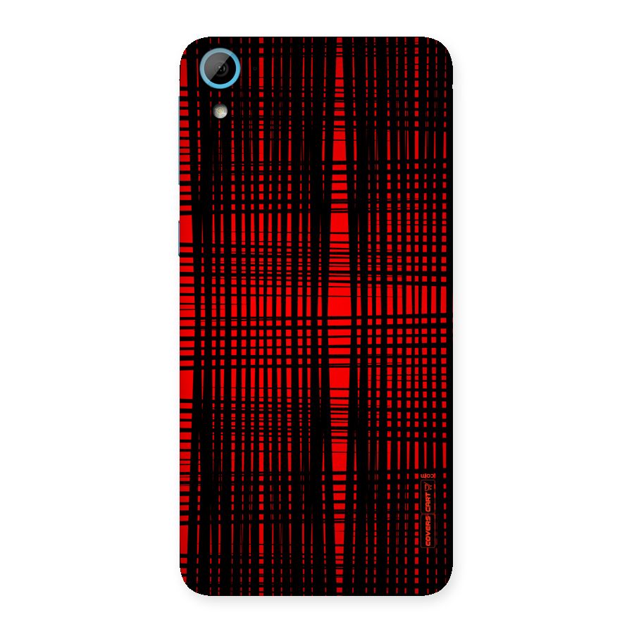 Red Net Design Back Case for HTC Desire 826