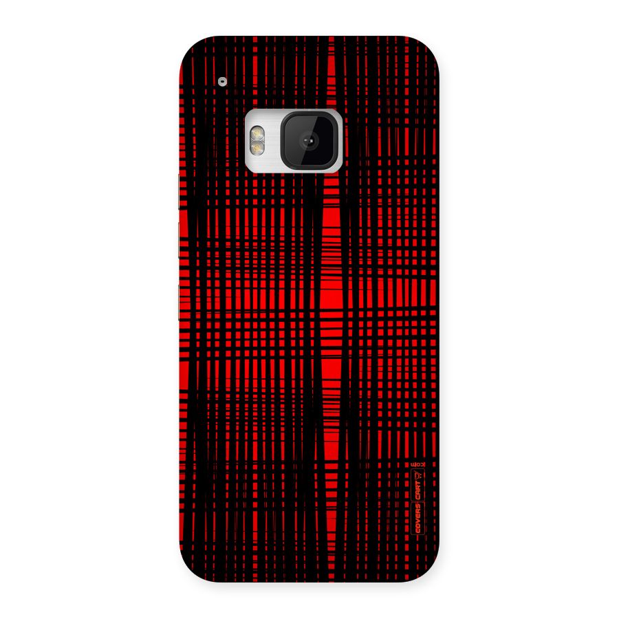 Red Net Design Back Case for HTC One M9