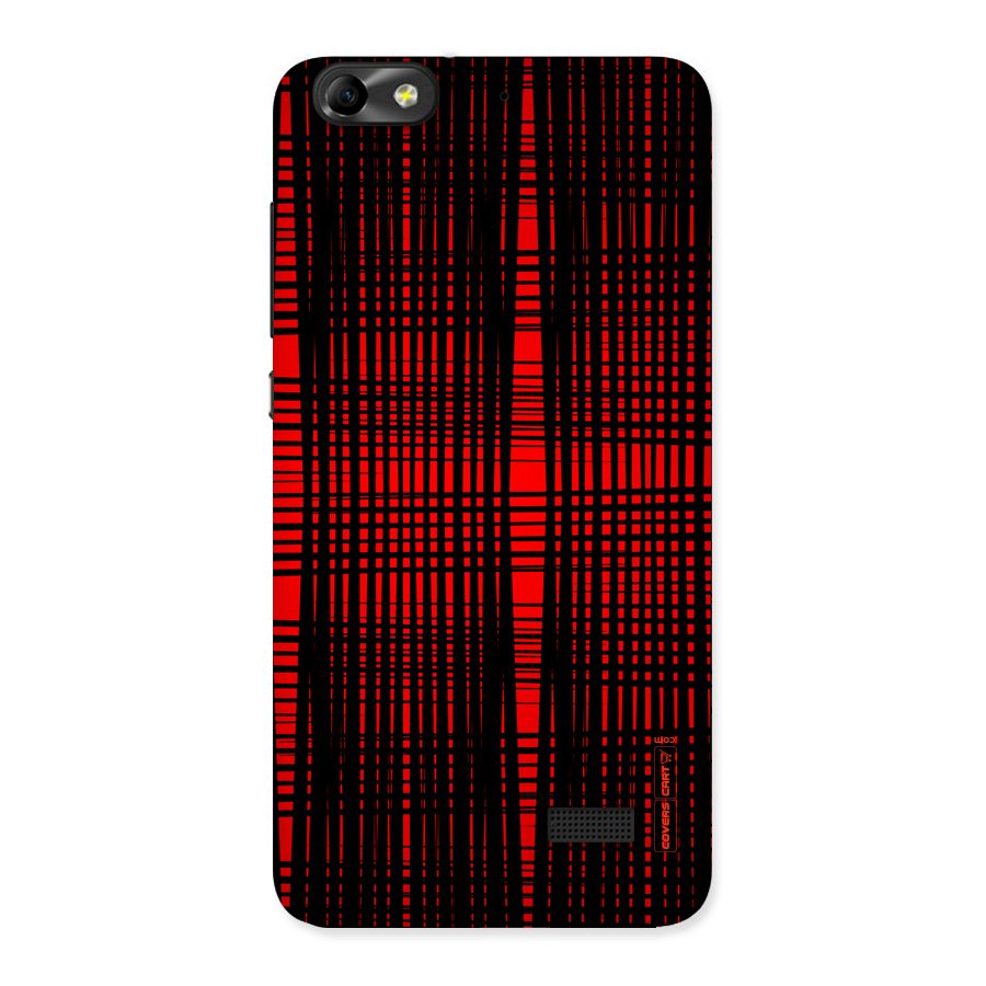 Red Net Design Back Case for Honor 4C
