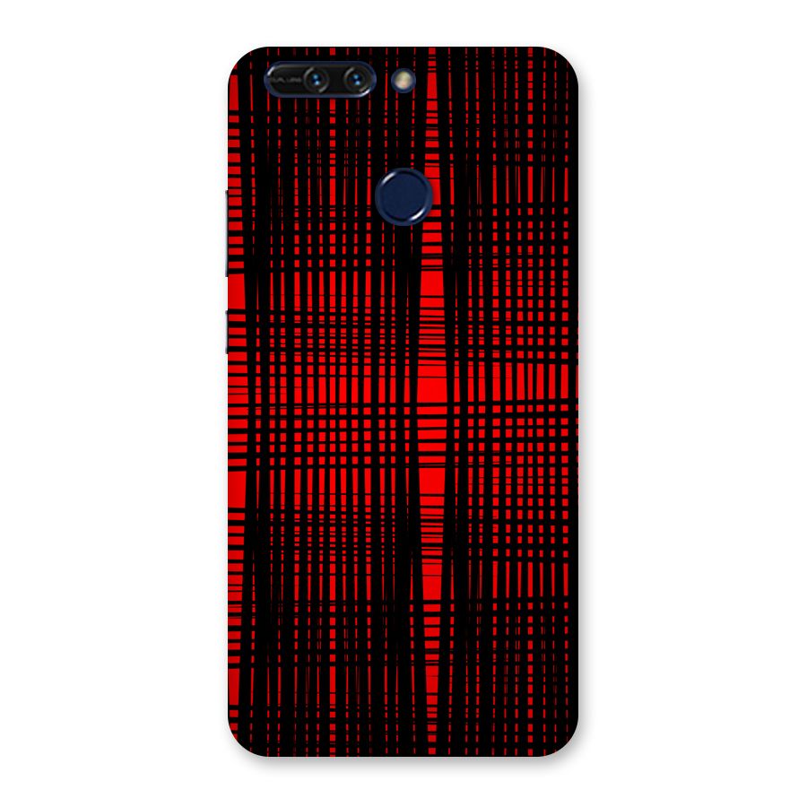 Red Net Design Back Case for Honor 8 Pro
