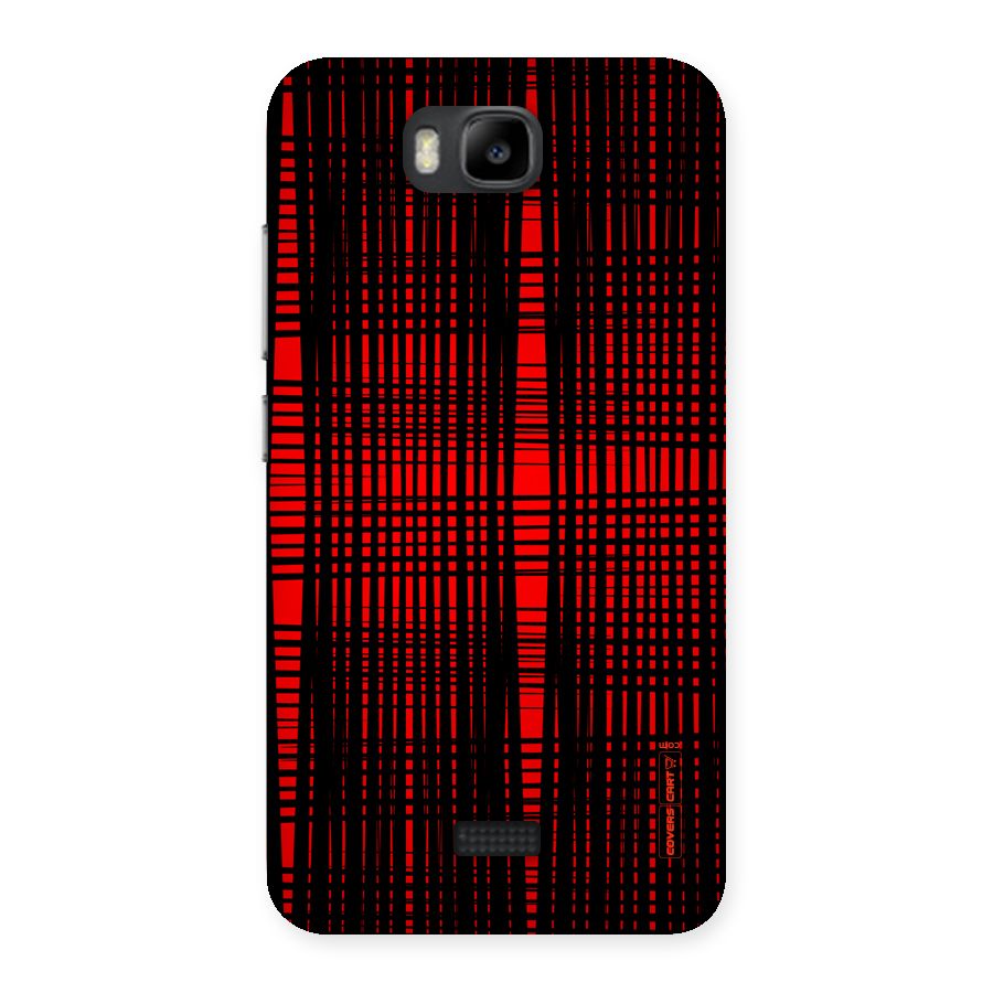 Red Net Design Back Case for Honor Bee