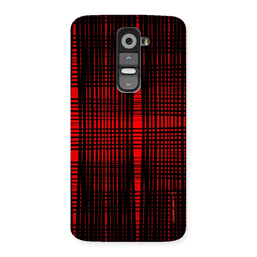 Red Net Design Back Case for LG G2