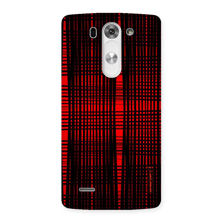 Red Net Design Back Case for LG G3 Beat