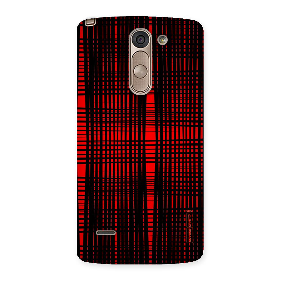 Red Net Design Back Case for LG G3 Stylus