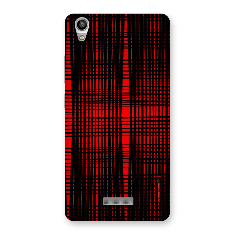 Red Net Design Back Case for Lava-Pixel-V1