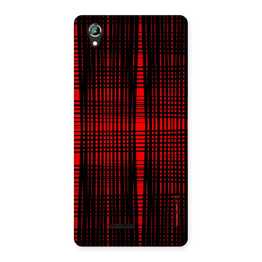Red Net Design Back Case for Lava Iris 800