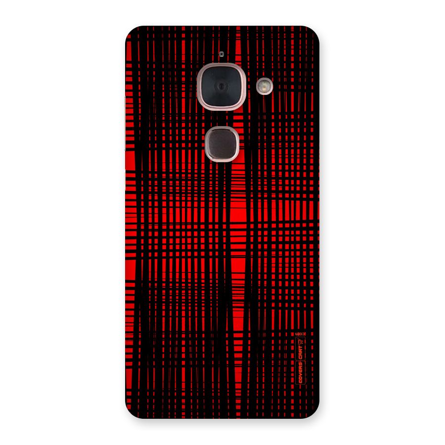 Red Net Design Back Case for Le Max 2