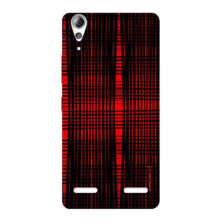 Red Net Design Back Case for Lenovo A6000