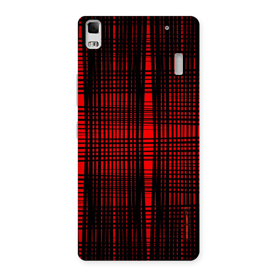 Red Net Design Back Case for Lenovo A7000