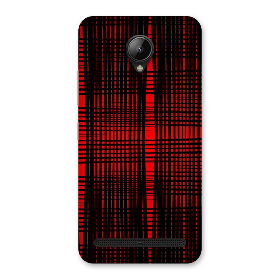 Red Net Design Back Case for Lenovo C2