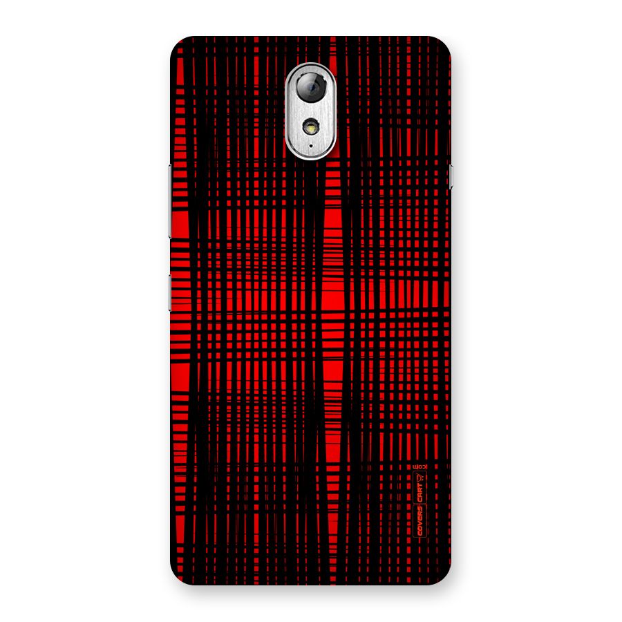 Red Net Design Back Case for Lenovo Vibe P1M