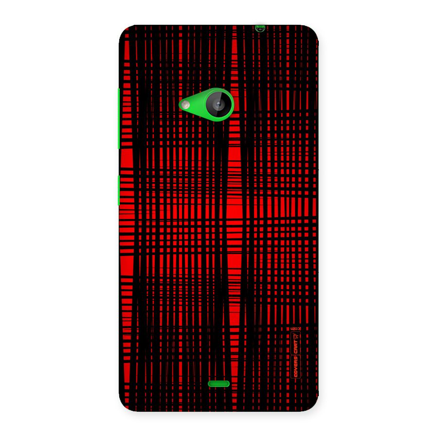 Red Net Design Back Case for Lumia 535
