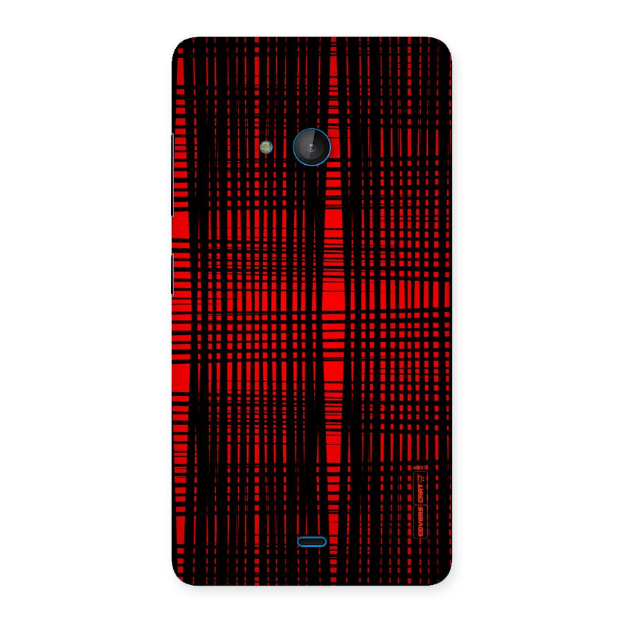 Red Net Design Back Case for Lumia 540