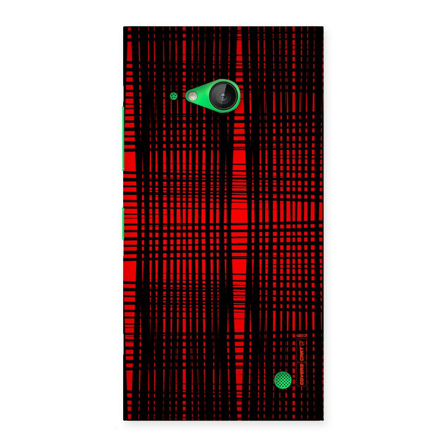Red Net Design Back Case for Lumia 730