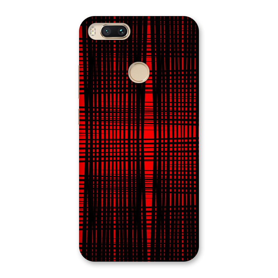 Red Net Design Back Case for Mi A1
