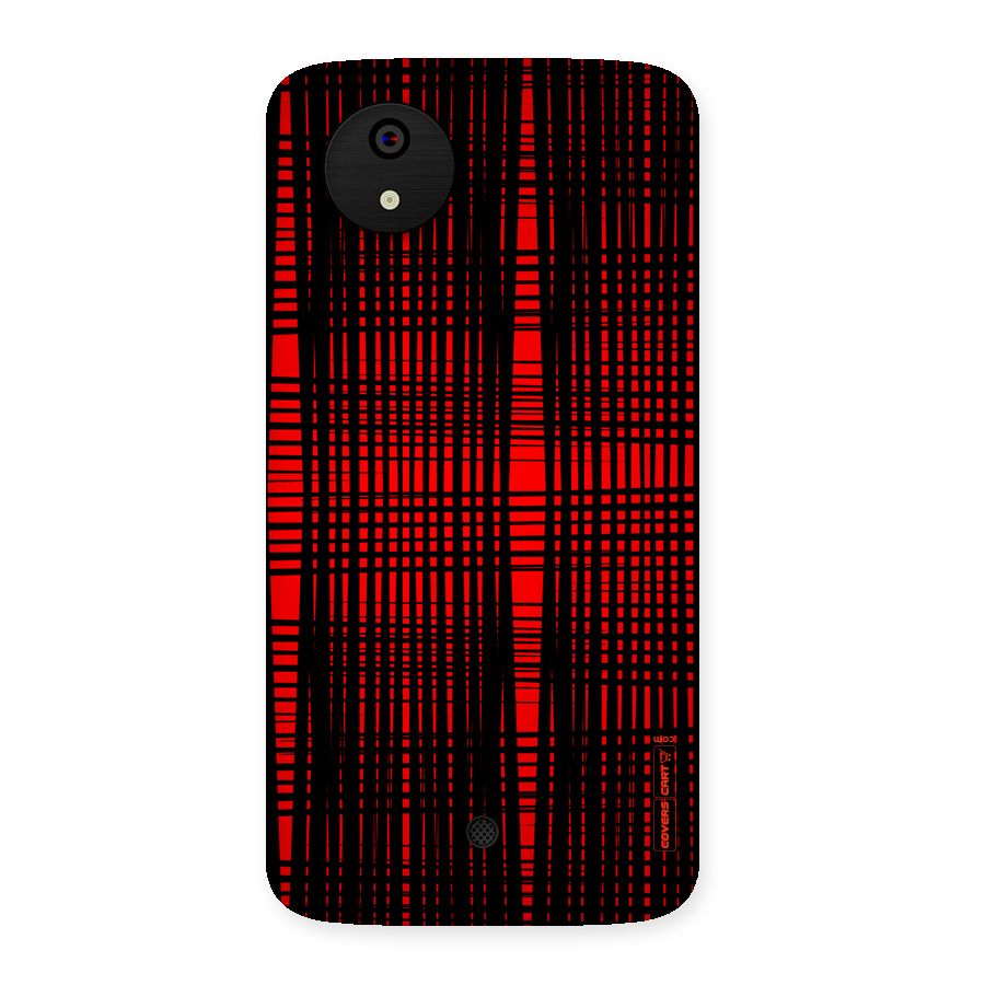 Red Net Design Back Case for Micromax Canvas A1