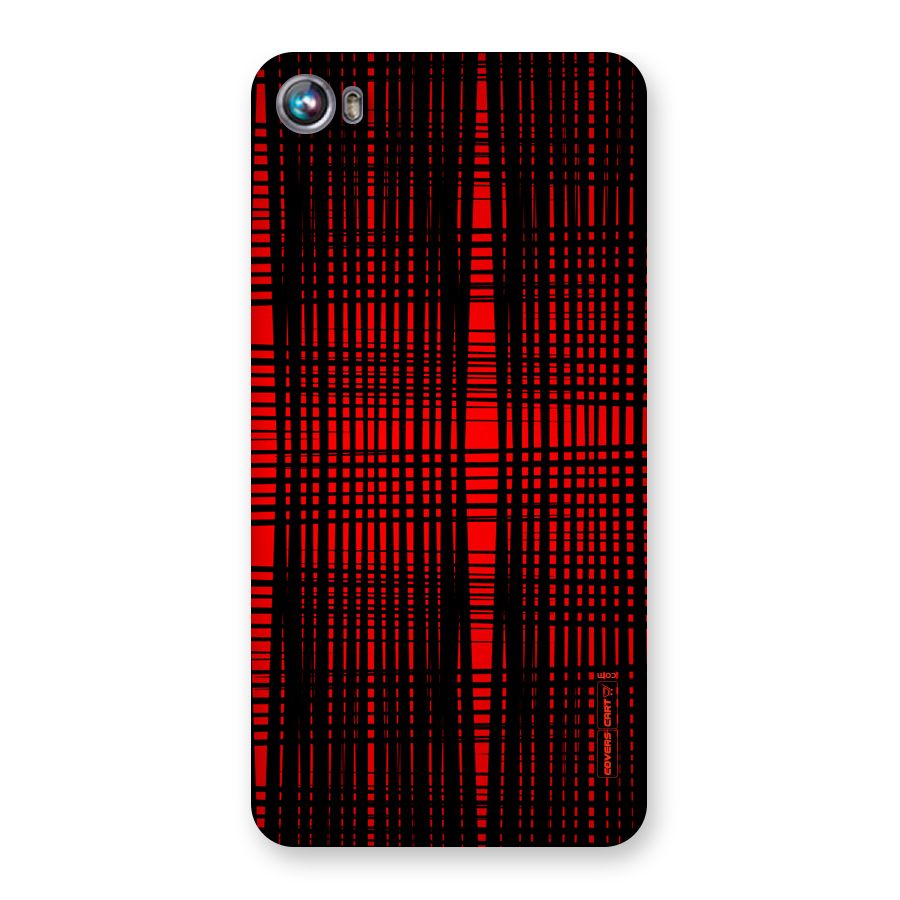 Red Net Design Back Case for Micromax Canvas Fire 4 A107