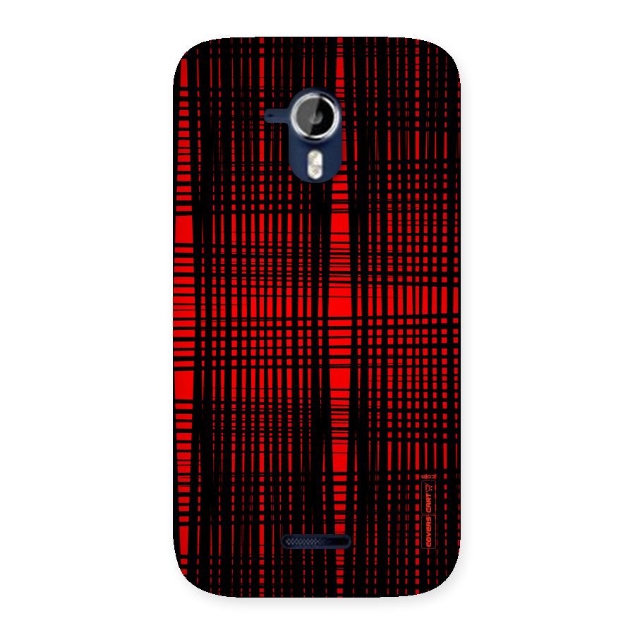 Red Net Design Back Case for Micromax Canvas Magnus A117