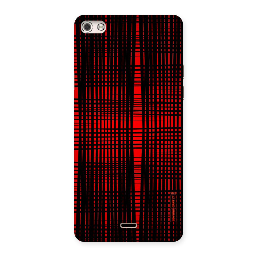 Red Net Design Back Case for Micromax Canvas Silver 5