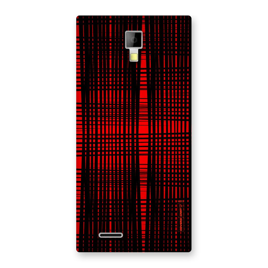 Red Net Design Back Case for Micromax Canvas Xpress A99