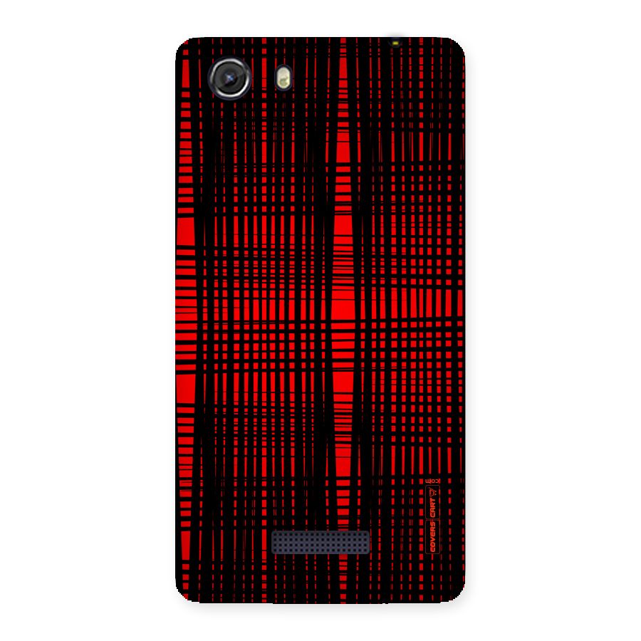 Red Net Design Back Case for Micromax Unite 3