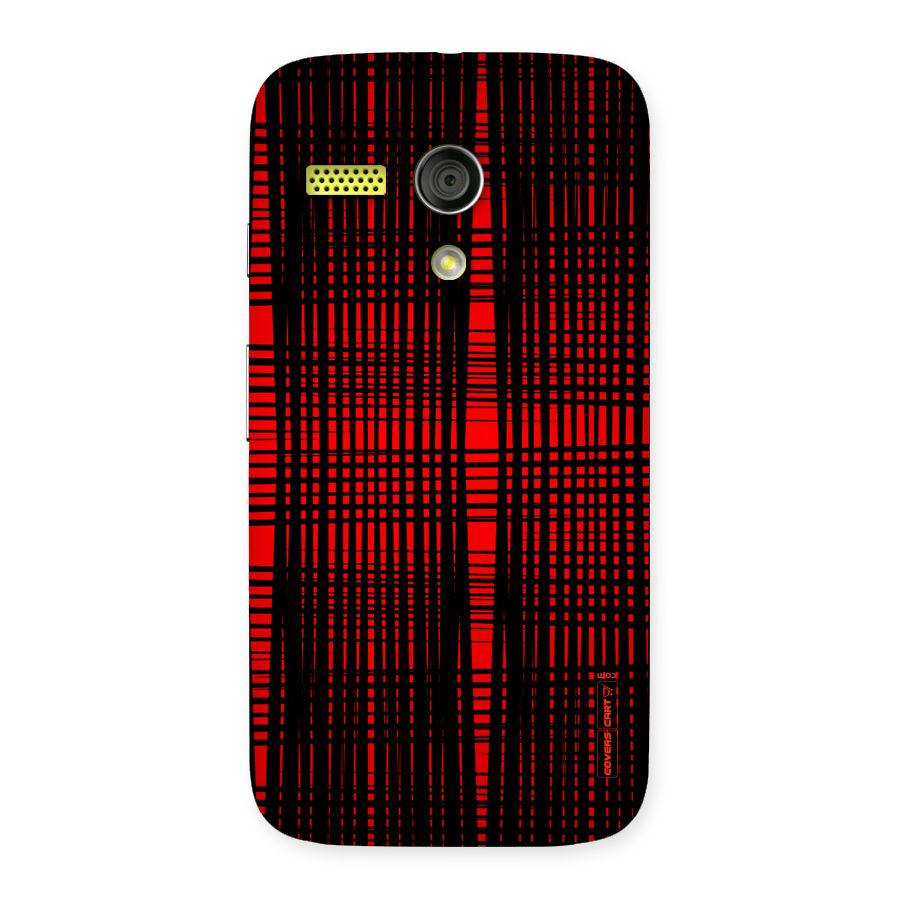 Red Net Design Back Case for Moto G