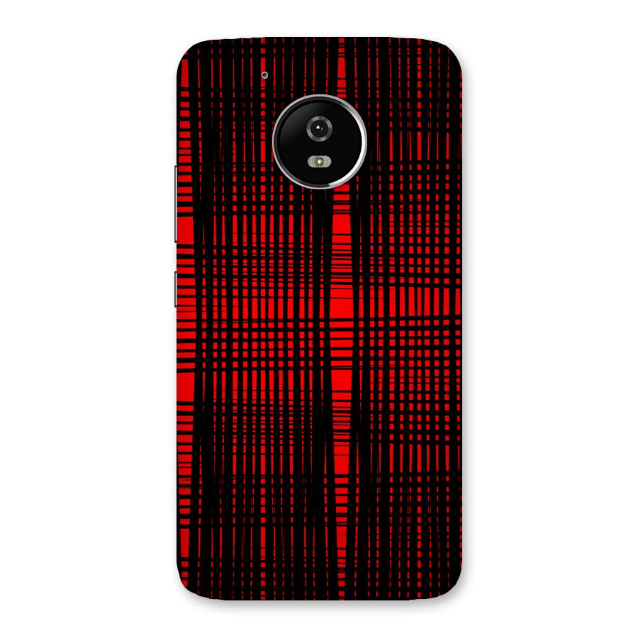 Red Net Design Back Case for Moto G5