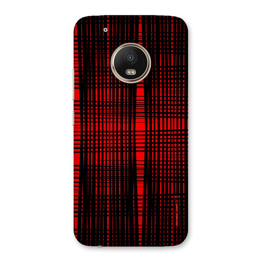 Red Net Design Back Case for Moto G5 Plus