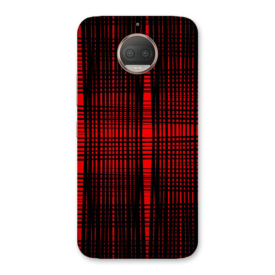 Red Net Design Back Case for Moto G5s Plus