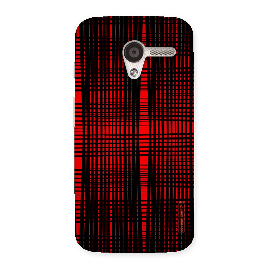 Red Net Design Back Case for Moto X