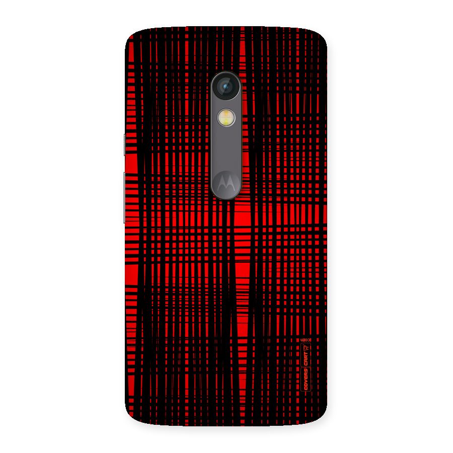 Red Net Design Back Case for Moto X Play