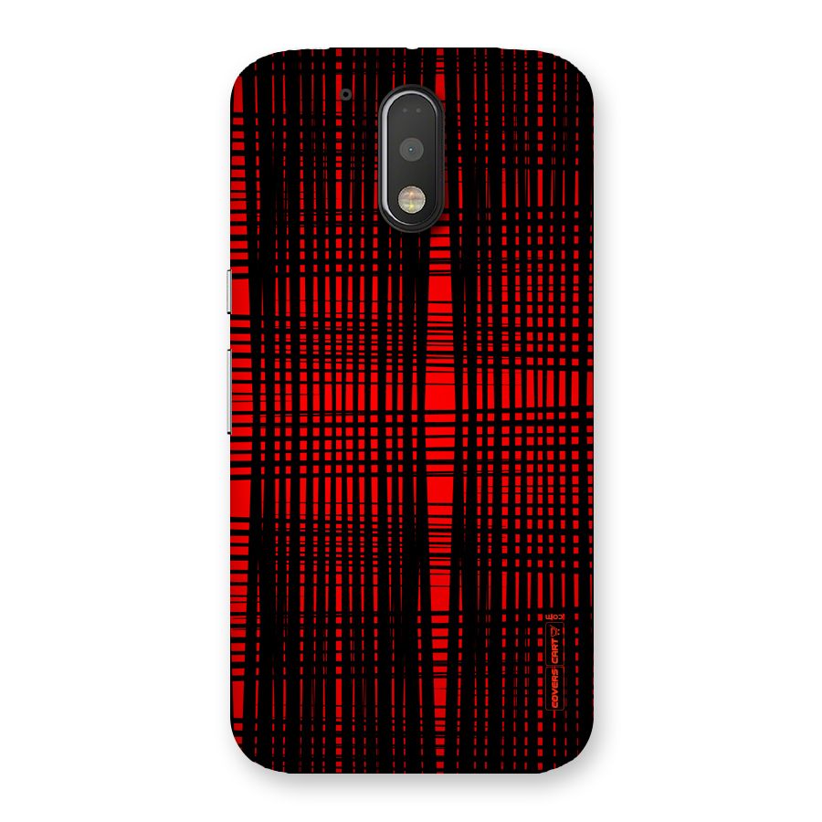 Red Net Design Back Case for Motorola Moto G4 Plus
