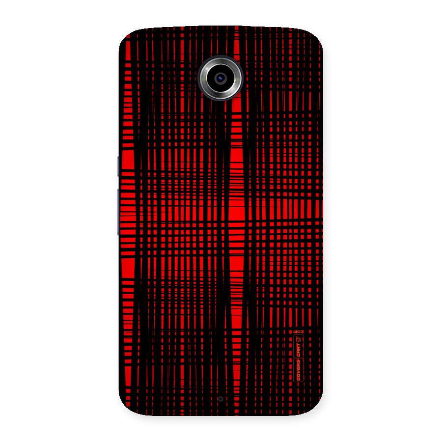 Red Net Design Back Case for Nexsus 6