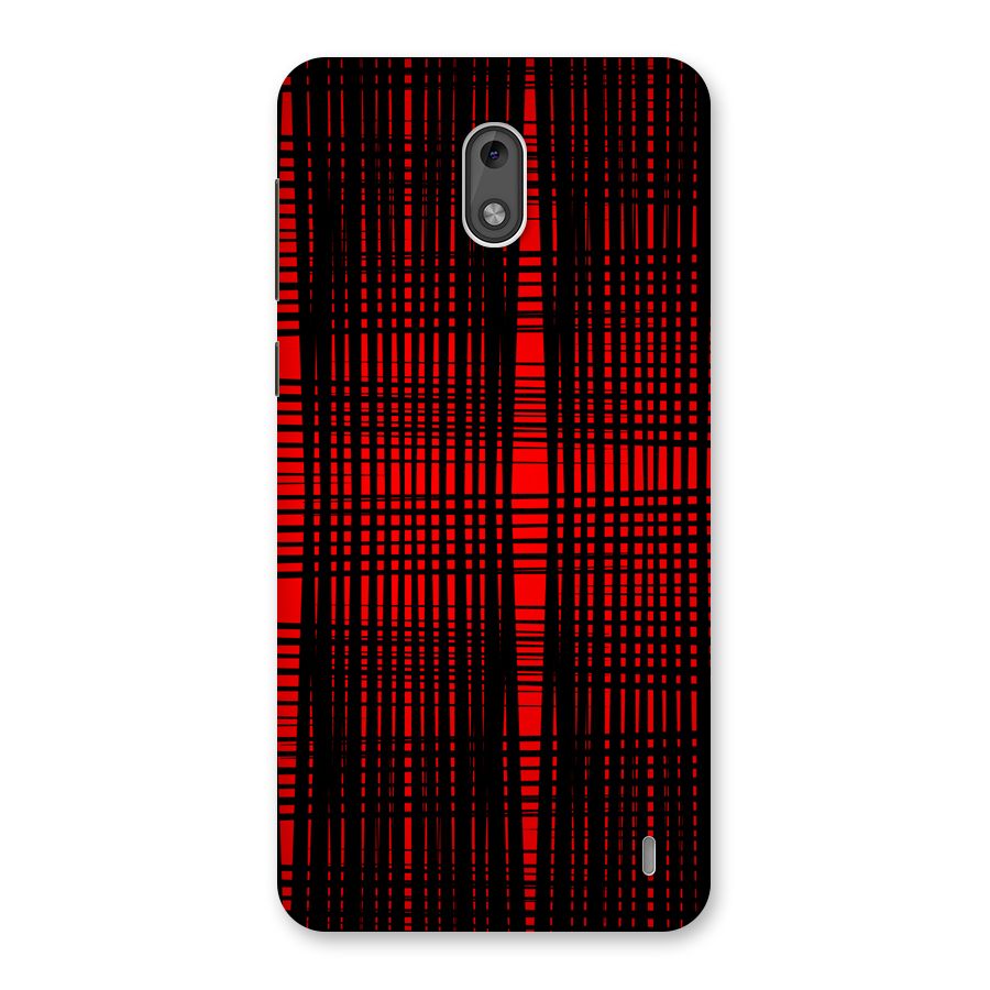 Red Net Design Back Case for Nokia 2
