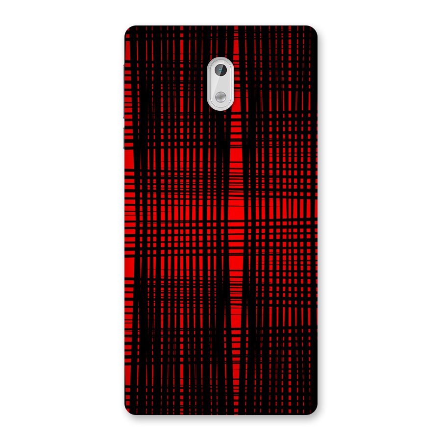 Red Net Design Back Case for Nokia 3