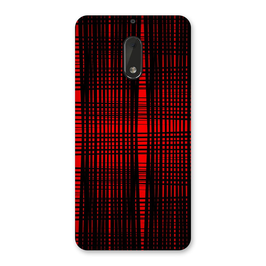 Red Net Design Back Case for Nokia 6