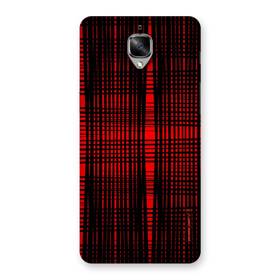 Red Net Design Back Case for OnePlus 3T