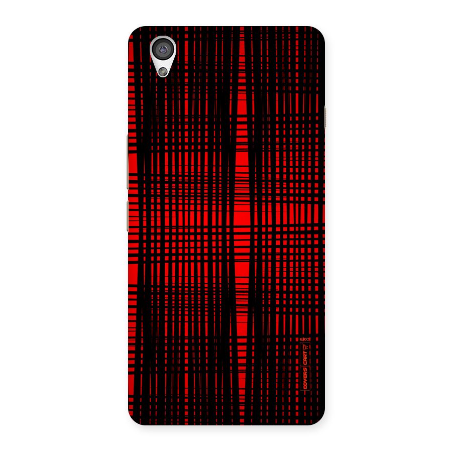 Red Net Design Back Case for OnePlus X