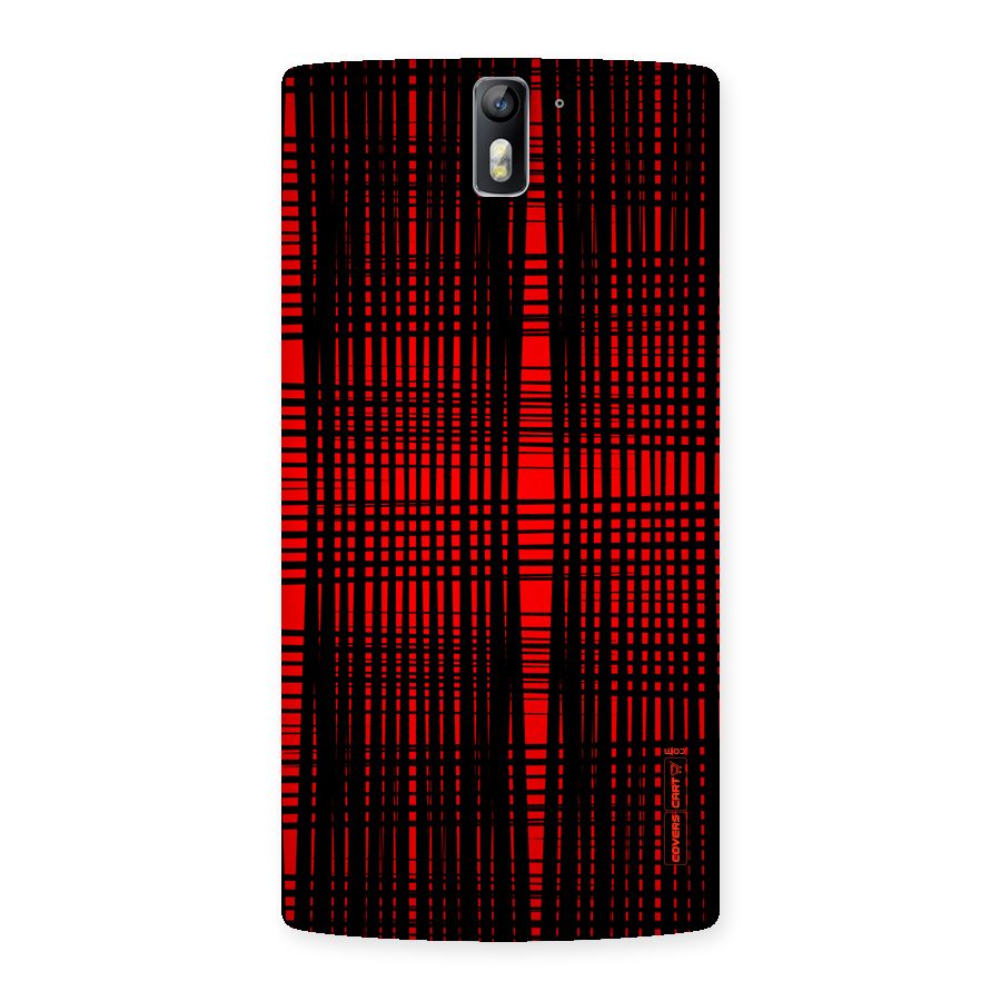 Red Net Design Back Case for One Plus One