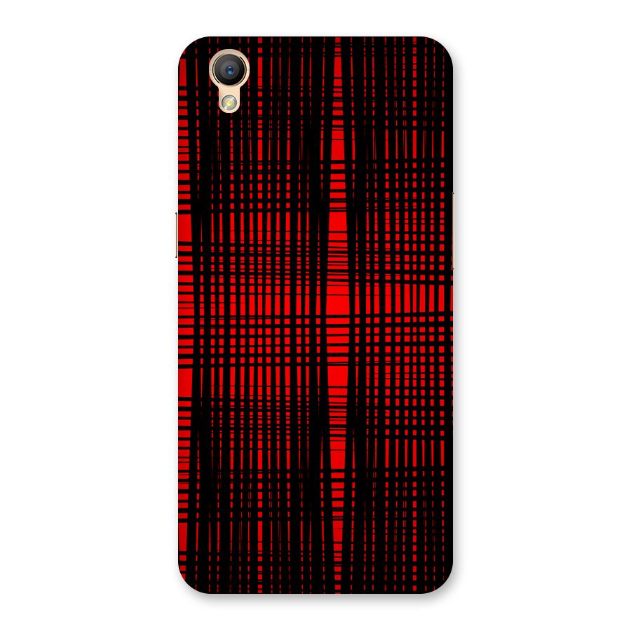 Red Net Design Back Case for Oppo A37