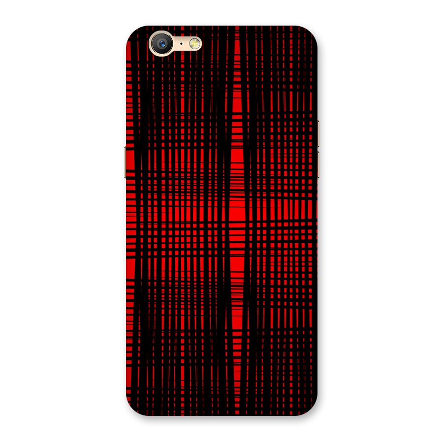 Red Net Design Back Case for Oppo A57