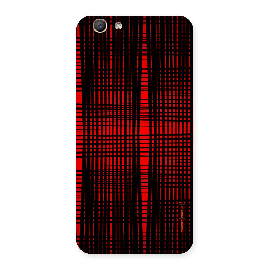 Red Net Design Back Case for Oppo F1s