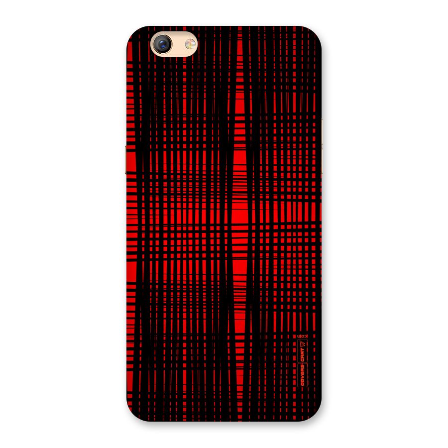 Red Net Design Back Case for Oppo F3 Plus