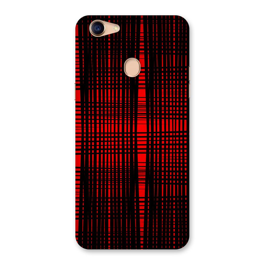 Red Net Design Back Case for Oppo F5