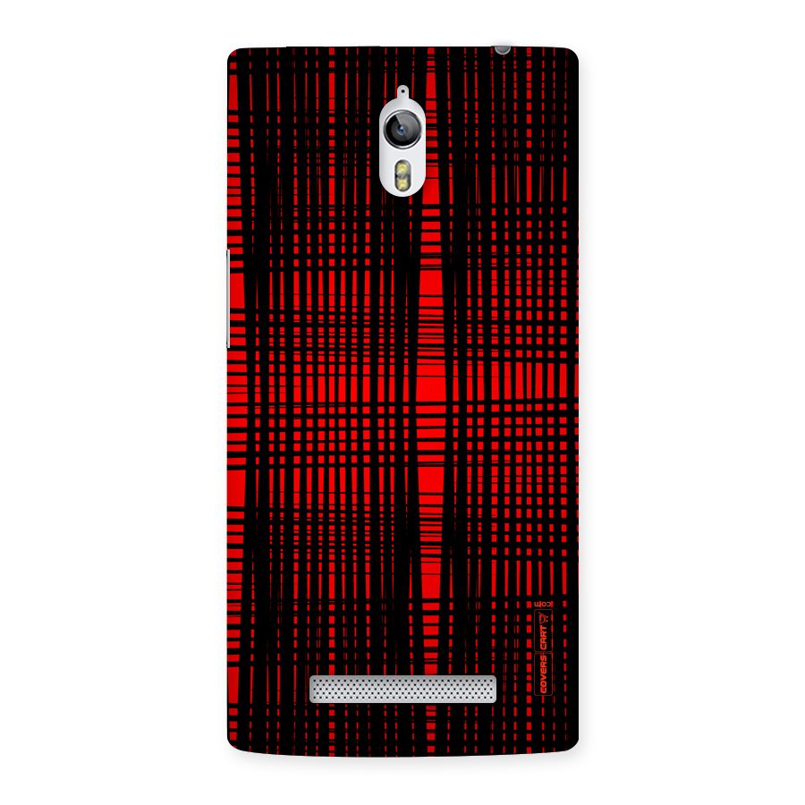 Red Net Design Back Case for Oppo Find 7