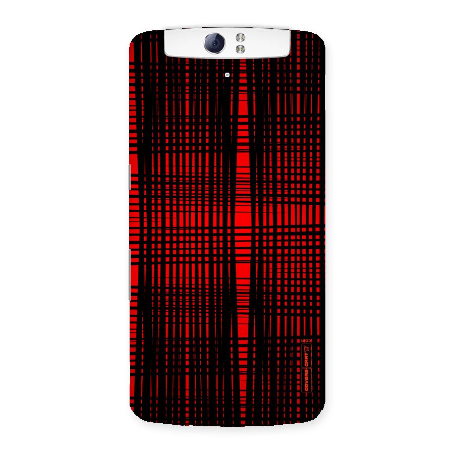 Red Net Design Back Case for Oppo N1