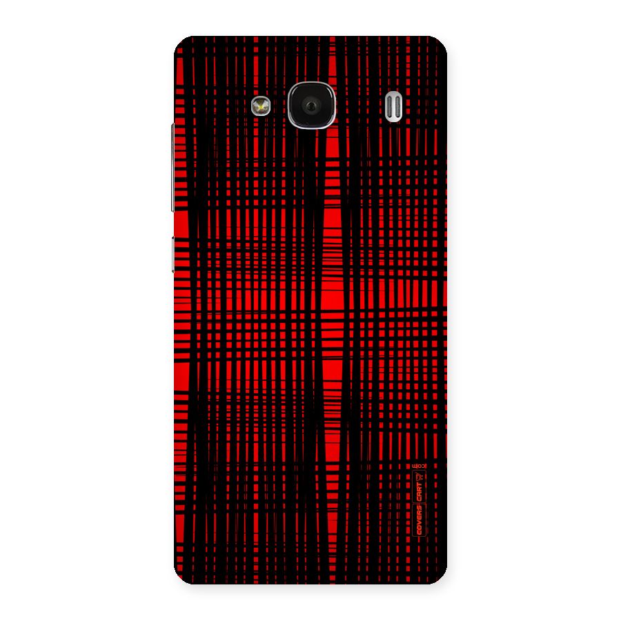 Red Net Design Back Case for Redmi 2s