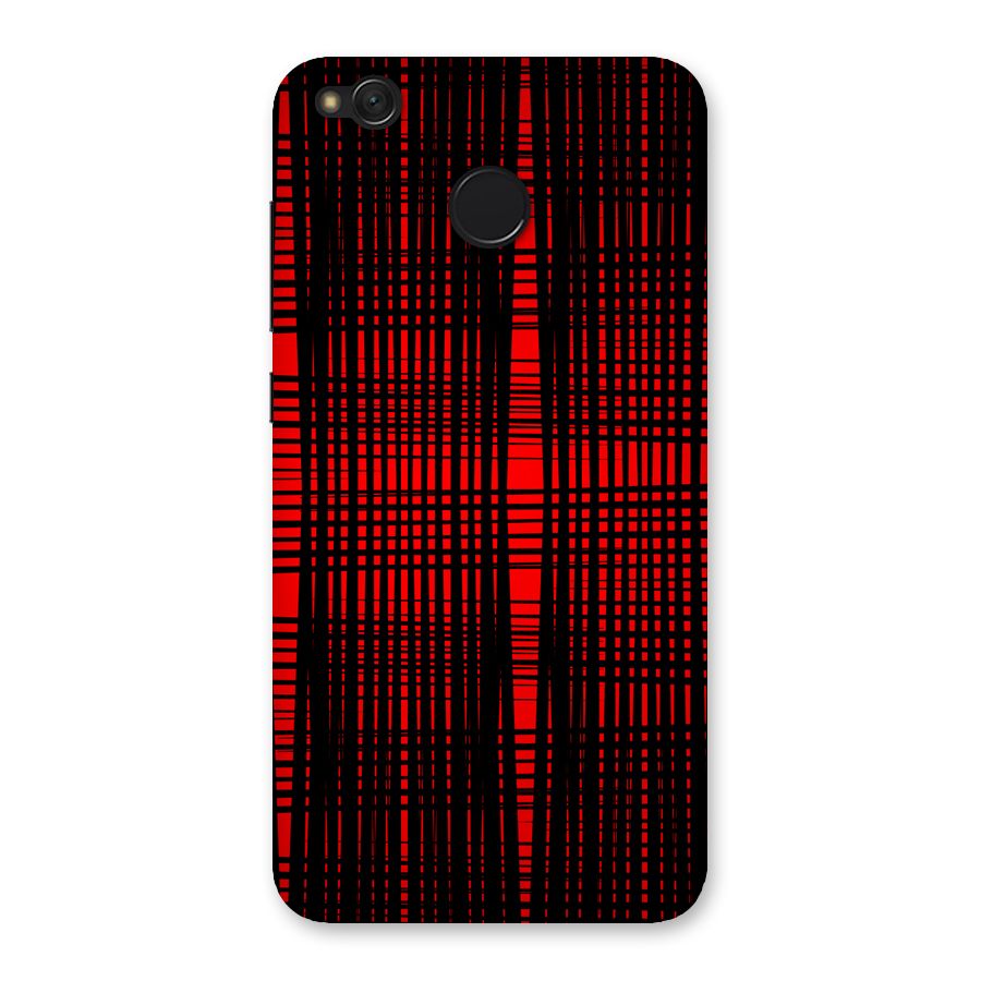 Red Net Design Back Case for Redmi 4