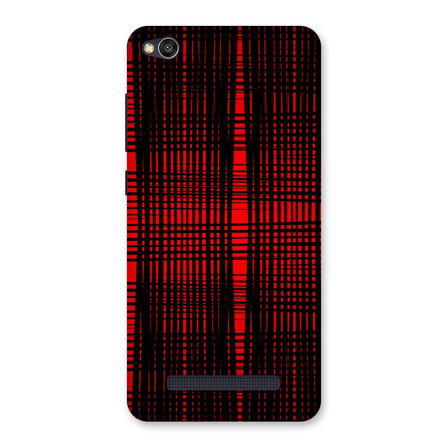 Red Net Design Back Case for Redmi 4A